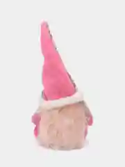 Розовый гном новогодний