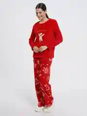 Красный костюм новогодний женский ТВОЕ домашний зимний