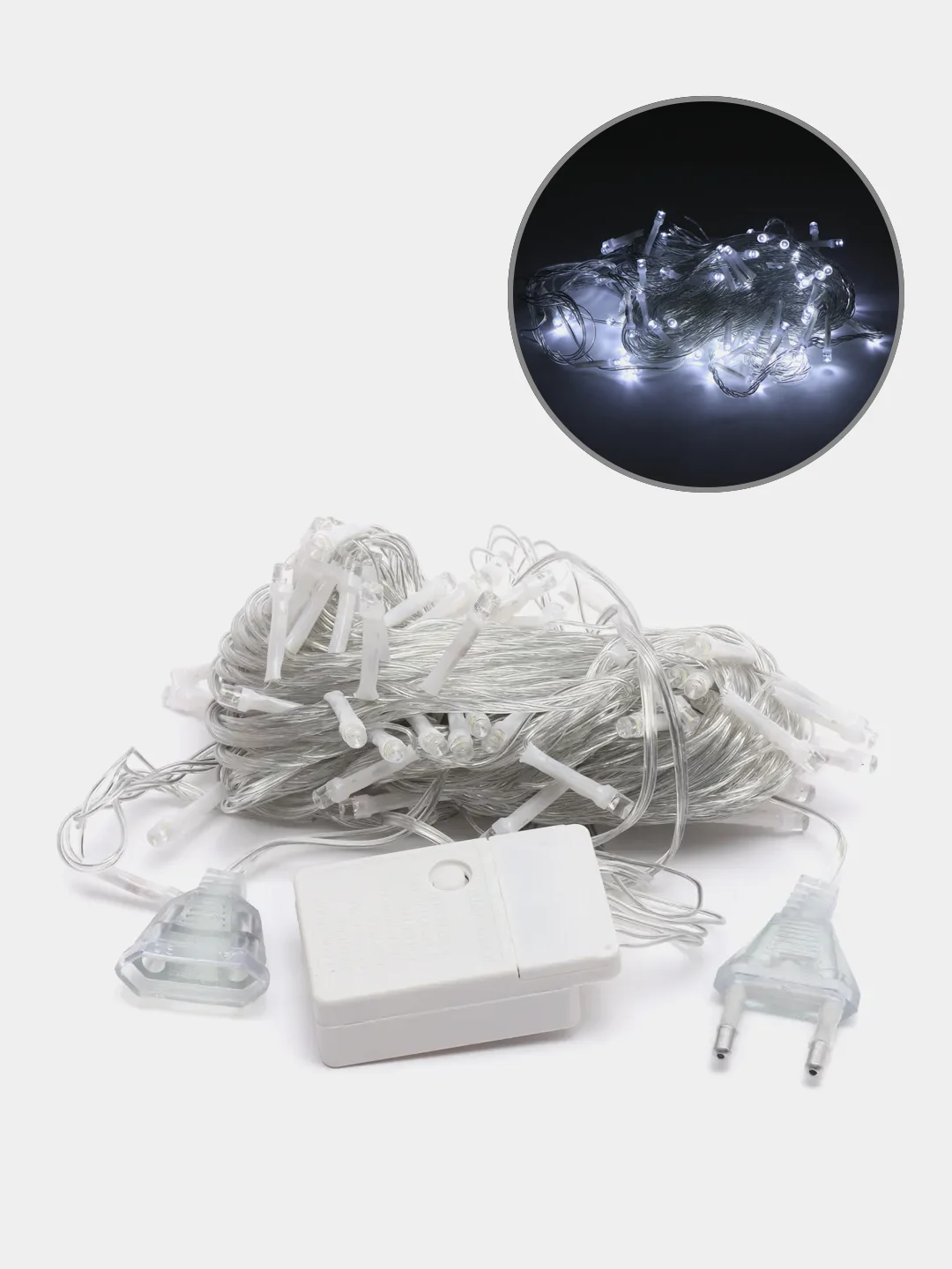 Белый светодиодная новогодняя гирлянда, нить, 10 м, LED