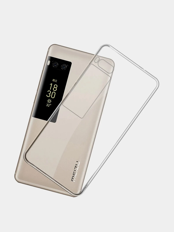 Meizu Pro 7 чехол прозрачный силиконовый