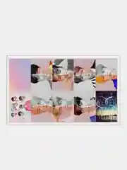 Бирюзовый наклейки BTS, K-POP