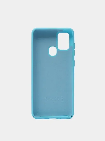 Лазурный чехол накладка "Soft-touch", с перфорацией для Samsung J4/J4 Plus/J6/J6 Plus/Note 10