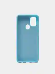 Лазурный чехол накладка "Soft-touch", с перфорацией для Samsung J4/J4 Plus/J6/J6 Plus/Note 10