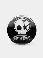 Белый значок "One ok rock", 37 мм