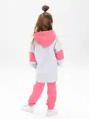 Розовый костюм спортивный для девочки КотМарКот: худи, брюки "Color Block"
