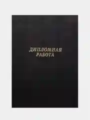 Черный папка "Дипломная работа", без листов, А4