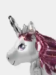 Белый воздушный шар Радужный единорог ходячая фигура