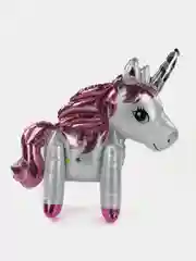 Белый воздушный шар Радужный единорог ходячая фигура
