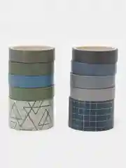 Морской скотч бумажный, декоративный, 10 штук, 20 метров