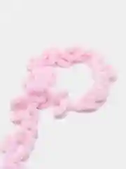 Розовый пряжа Puffy, микрополиэстер, 9 метров