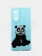Серебряный чехол силиконовый с принтом и защитой камеры для Huawei Nova 9 SE