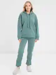 Мятный костюм женский, однотонный