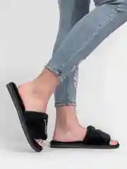 Серый тапочки домашние, женские, меховые