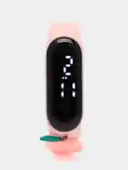 Розовый часы детские, наручные, электронные, с героями мультфильмов и фруктами