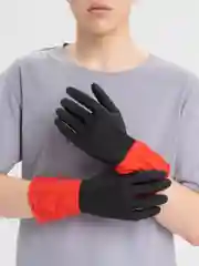 Перчатки хозяйственные BICOLOR из натурального латекса, для уборки, размер: S, M, L, XL