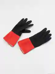 Черный перчатки хозяйственные BICOLOR из натурального латекса, для уборки, размер: S, M, L, XL