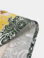 Зеленый полотенце кухонное, из рогожки "Новый год"