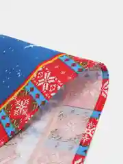 Красный полотенце кухонное, из рогожки "Новый год"