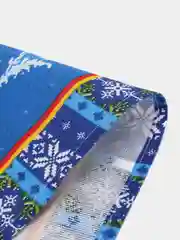 Красный полотенце кухонное, из рогожки "Новый год"