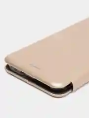 Золотой чехол-книжка для Redmi Note 12S / Редми Нот 12с
