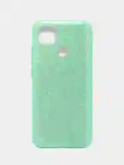 Бирюзовый чехол блестящий Xiaomi Redmi 9C, Redmi 9C NFC, Redmi 10A, Poco C3, накладка с блёстками