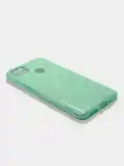 Бирюзовый чехол блестящий Xiaomi Redmi 9C, Redmi 9C NFC, Redmi 10A, Poco C3, накладка с блёстками