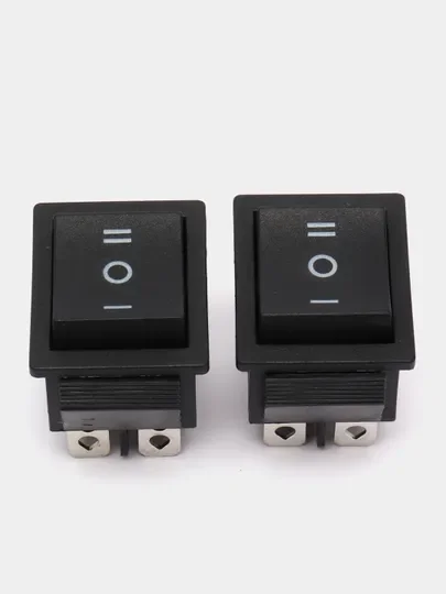 Черный кнопка-переключатель 3 положения 250V, 16A