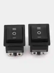 Черный кнопка-переключатель 3 положения 250V, 16A