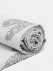 Серебряный пелёнка (бязь набивная) для новорожденных/для детей "Posh Detki"