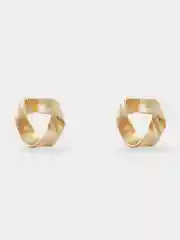 Серьги гвоздики, серебряные S925 сережки, легкие круглые золотые серьги