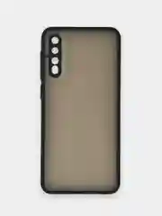 Черный чехол Samsung Galaxy A50 / A50s / A30s, пластиковый, матовый с цветными кнопками