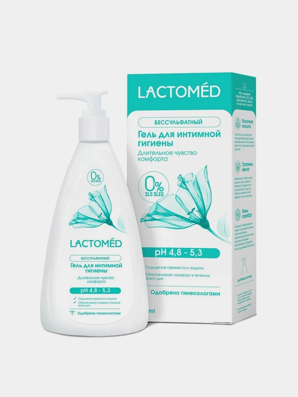 Гель для интимной гигиены Lactomed Длительное чувство комфорта, 200 мл