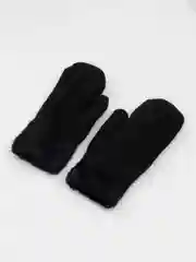 Черный варежки женские