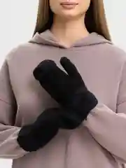 Черный варежки женские