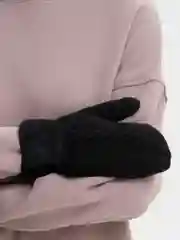 Черный варежки женские