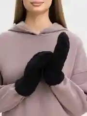 Черный варежки женские