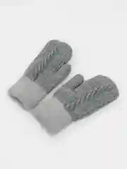 Серый варежки женские