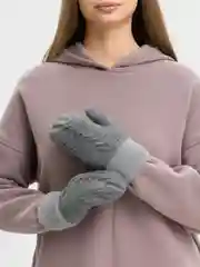 Серый варежки женские