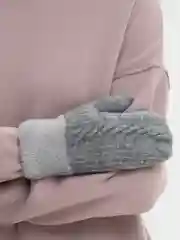 Серый варежки женские