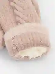 Пудровый варежки женские