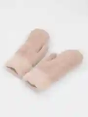 Пудровый варежки женские