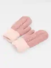 Розовый варежки женские