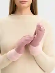 Розовый варежки женские