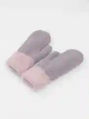 Серый варежки женские