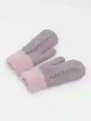 Серый варежки женские