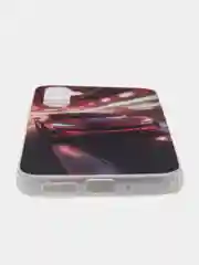Бордовый чехол для Samsung Galaxy A54 / Самсунг Галакси А54, силиконовый, с рисунком