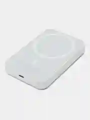 Белый аккумулятор внешний для iPhone, беспроводная зарядка MagSafe, для айфона, повербанк