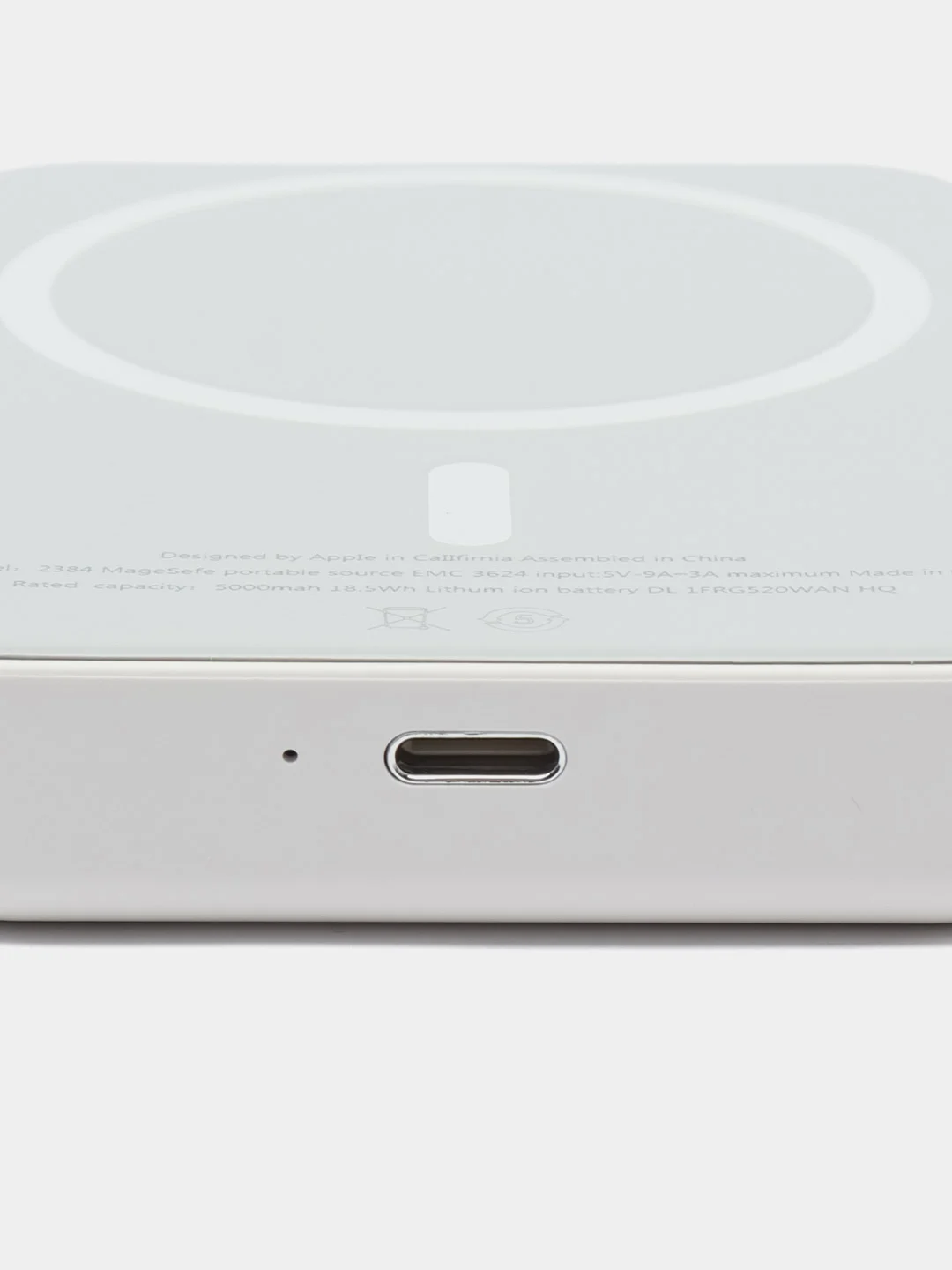 Белый аккумулятор внешний для iPhone, беспроводная зарядка MagSafe, для айфона, повербанк
