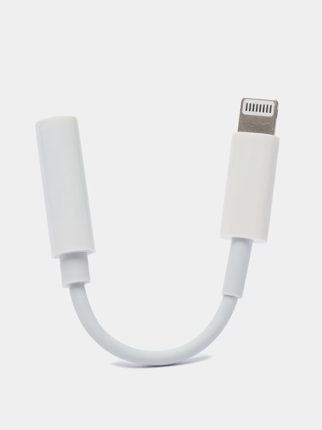 Белый переходник для айфон наушников Lightning - 3,5 мм для iPhone, адаптер