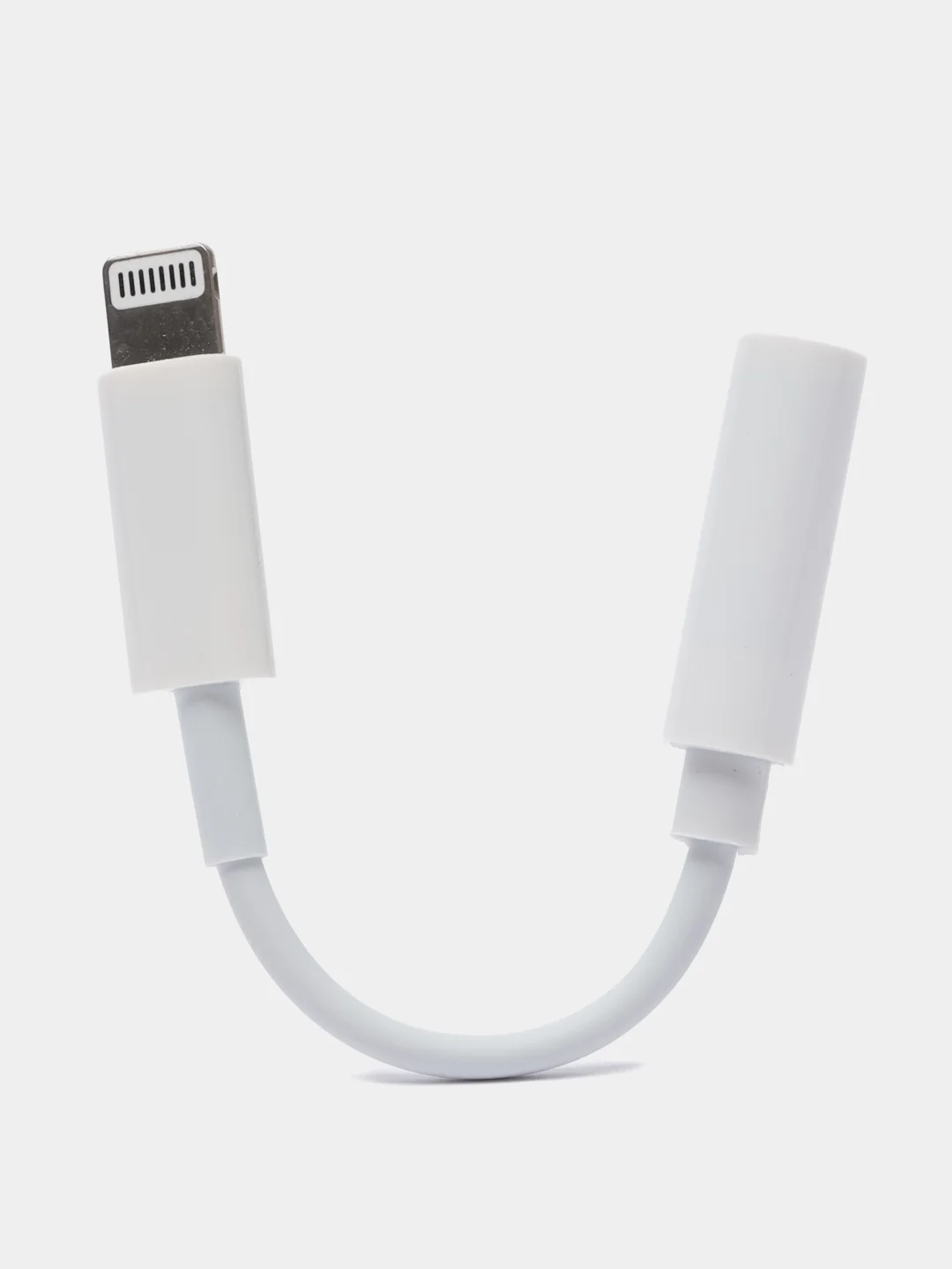 Белый переходник для айфон наушников Lightning - 3,5 мм для iPhone, адаптер